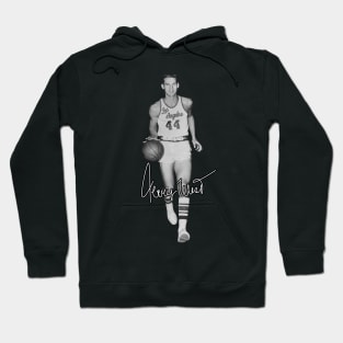 Jerry West Mr Clutch Basketball Legend Signature Vintage Retro 80s 90s Bootleg Rap Style Hoodie